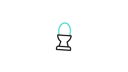 Egg Line Animated Icon