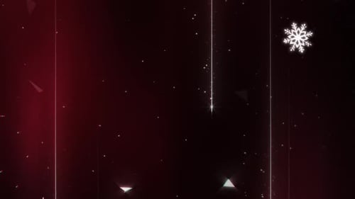 Rote Weihnachtspartikelschleife