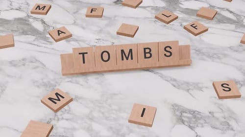 3D Wooden Scrabble Letter Tiles Word Reveal Animation