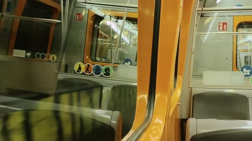 Modern Subway Train Interior