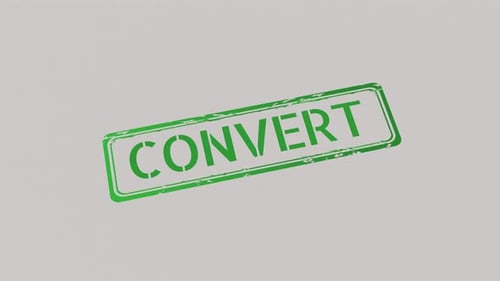 Grungy Convert Word Text Stamp Reveal Animation