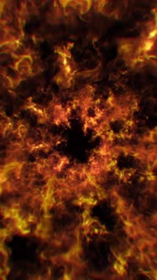 Abstract Fiery Tunnel Vortex Background Animation