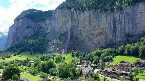 Most beautiful waterfall in Switzerland
