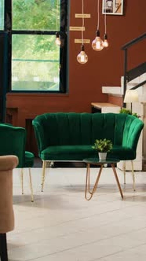 Vertical Video Modern Lounge Area and Reception