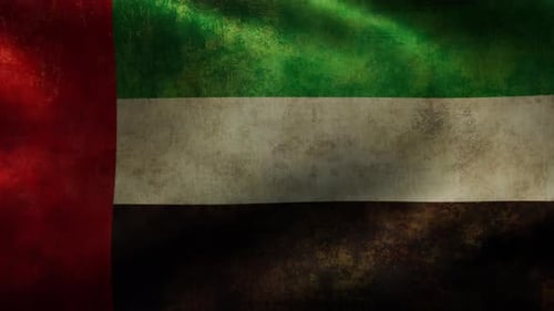 Distressed Waving Flag Grunge Animated Background