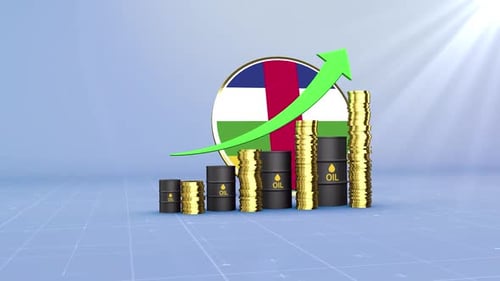 Central African Republic Oil Revenue Growth With Rising Green Arrow