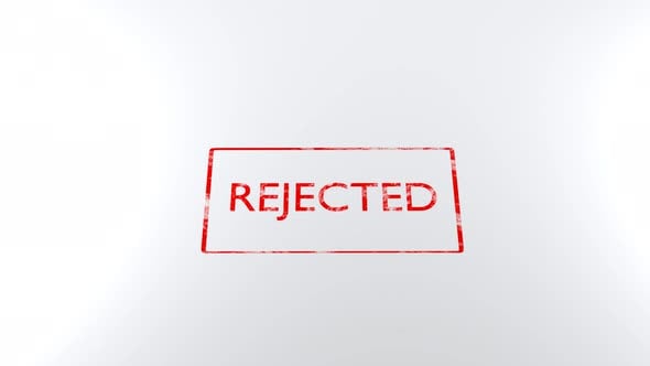 Stamp with inscription Rejected., Backgrounds Motion Graphics ft ...