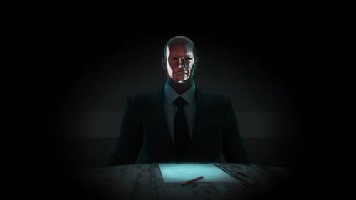 AI Contract Signing: Futuristic Robotic Businessman