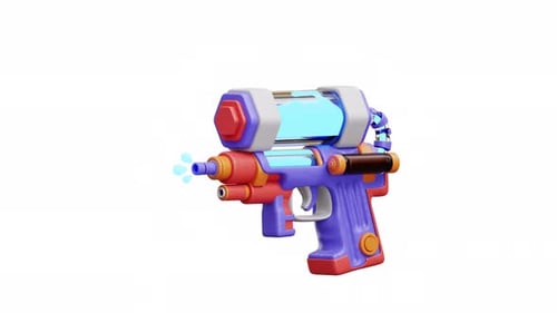 3D-Wasserpistole, Spielzeug-Blaster, buntes Liquid Play, Sommerspaß
