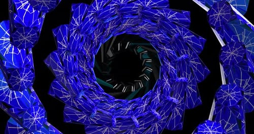 Animation tunnel de couleur abstraite 4K VJ 21