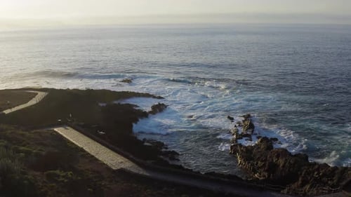 Tenerife Sea waves in north tenerife