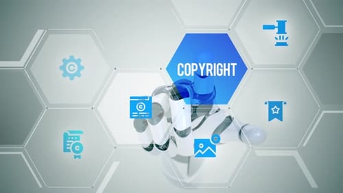 Copyright touchscreen animation