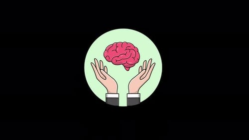 4K-Animationsvideo zum Konzept der Gedankenmanipulation — transparent