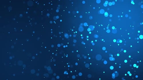 Dynamic Blue Particle Field Background Loop
