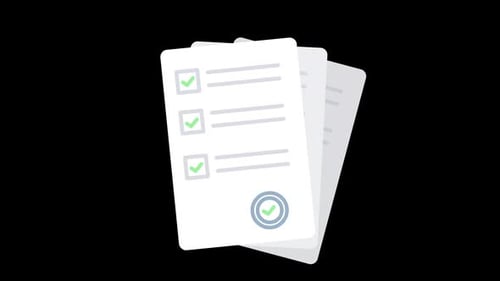 Contract Sign Animation with alpha