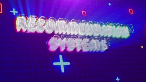 Retro Neon Title Reveal on Digital Grid