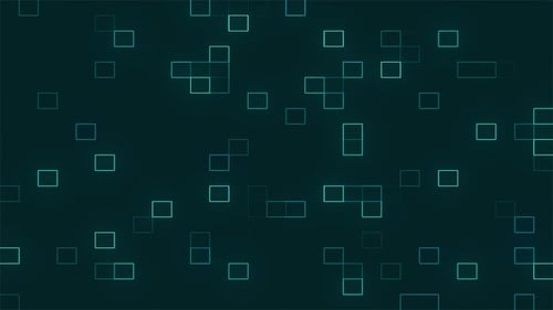 Digital Blue Squares Background 4K