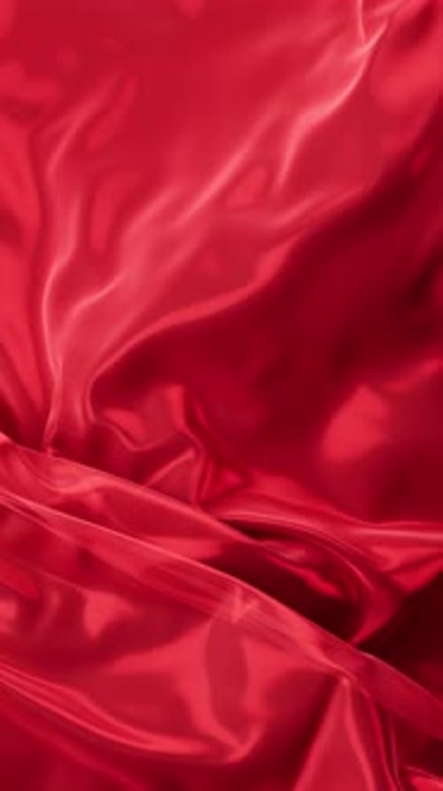 Abstract Fluid Red Fabric Waving Seamless Loop Background