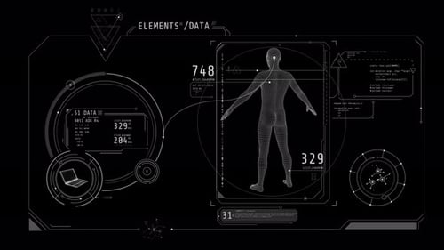 Abstract Animated Poster with Human Exploration Data