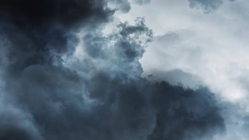 Dramatic Storm Clouds Rolling Across Sky