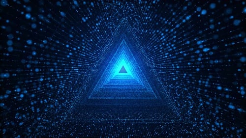 Technologie Digitales Wellenhintergrundkonzept Bewegung, Wellen, Punkte, Partikel, Cyber oder Technologie