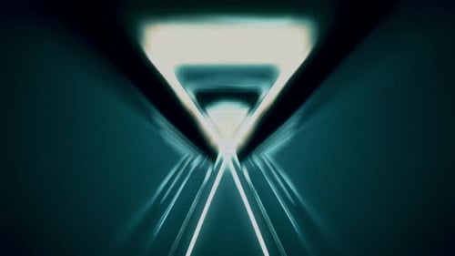 4k Shiny Triangular Tunnel Overlay Motion Background