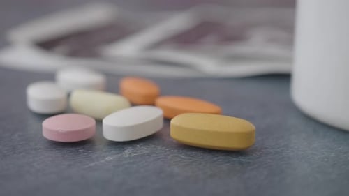 Exploring Various Dietary Supplements on a Table