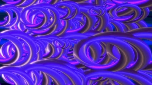 Boucle de fond 3D à formes géométriques néon abstraites