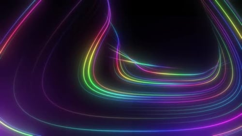 Abstrakte leuchtende Geschwindigkeitslinien bewegen sich