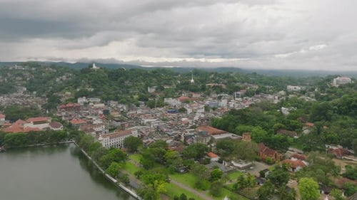 Stunning Beauty of Kandy Sri Lanka From Above Aerial Footage Captures the Lush Greenery Iconic