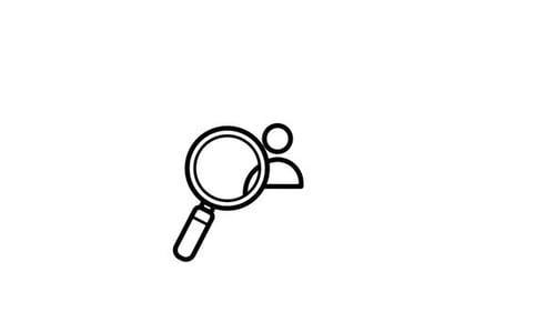 User Search Magnifying Glass Line Icon Animation