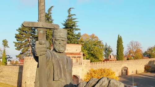 Equestrian Statue Of King Erecle Ii In Telavi