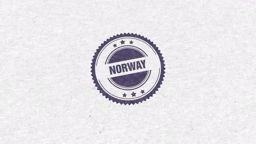 Norway Golden Rubber Stamp
