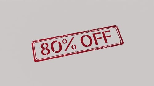 80% Off Grunge Stamp Text Reveal