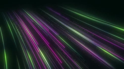 Colorful Glowing Speed Lines