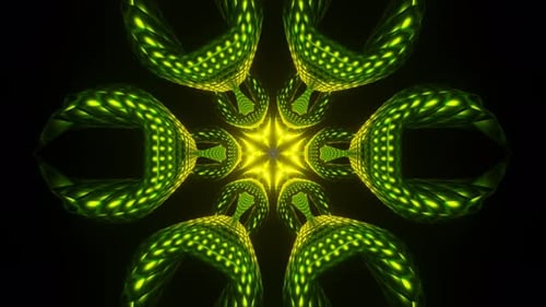 Seamless VJ Loop Features Flashing Neon Lights in a Vibrant Rhythmic Disco Pattern