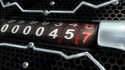 Close-Up of Mechanical Counter Displaying Number 422