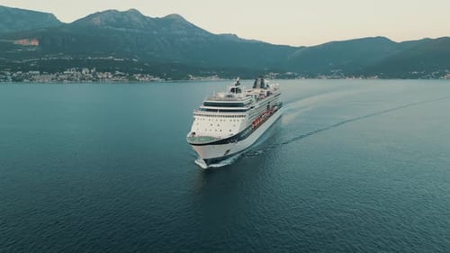 Cruise Ship in Montenegro Kotor Bay 2