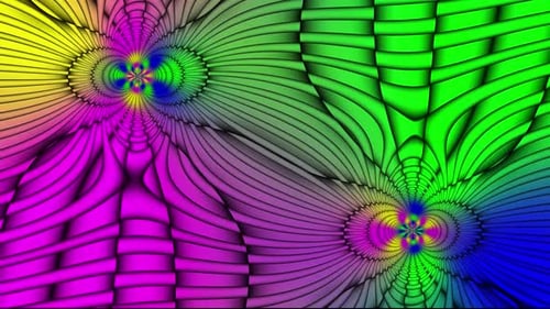 Colorful Abstract Flowing Geometric Patterns Background Animation