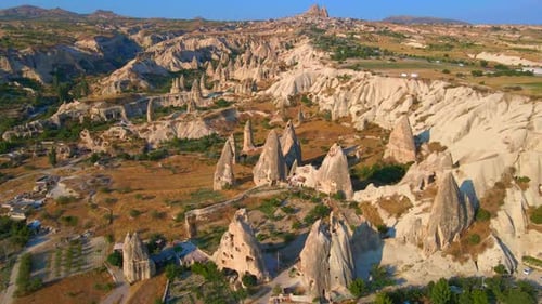 Elevate your Visual Experience with This Captivating Aerial Stock Photo of Goreme Cappadocia Turkey