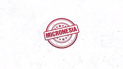 Micronesia Rubber Stamp