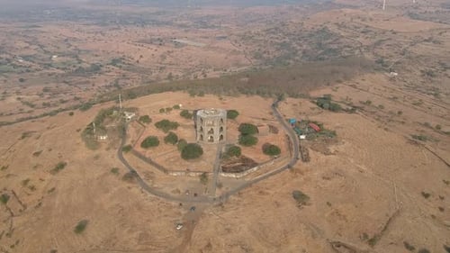 Mahel de Chandbiwi, palais Chand Bibi à Ahmednagar, Inde - structure en pierre octale - Histoire de l'Inde |