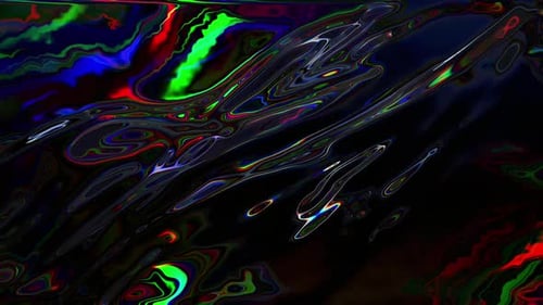 Vibrant Abstract Patterns with Fluid Shapes and Colors in Dark Setting