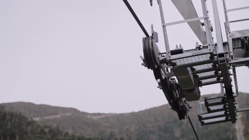 Cable Car Wheel Mechanism Electric Drive System on the Gondola