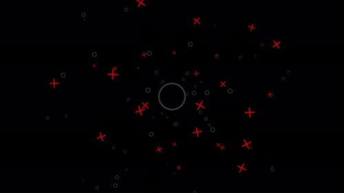 Abstract Flat Design Shapes Logo Reveal