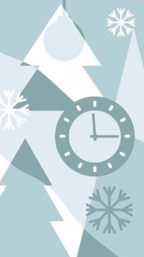 Abstract Christmas vertical background loop