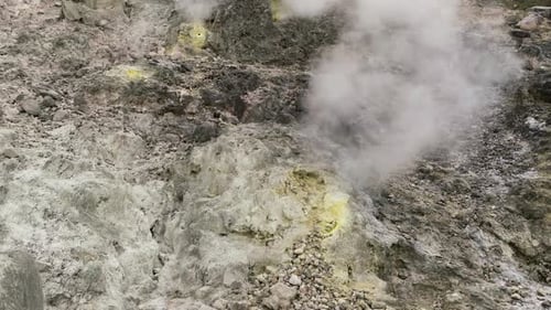 Active Volcano Sibayak Sumatra Indonesia