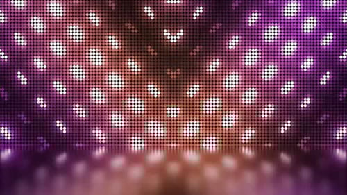 Animated Geometric LED Wall with Pulsating Light Patterns