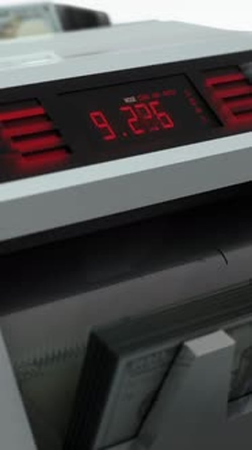 Money Count Machine Vertical – Finance and Business Background