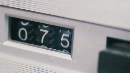 Mechanical Counter Tape of Audio Cassette Player